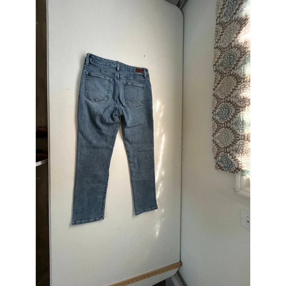 Ralph Lauren Kids Blue Denim Jeans Embellished Logo Straight‎ Leg Cotton Blend